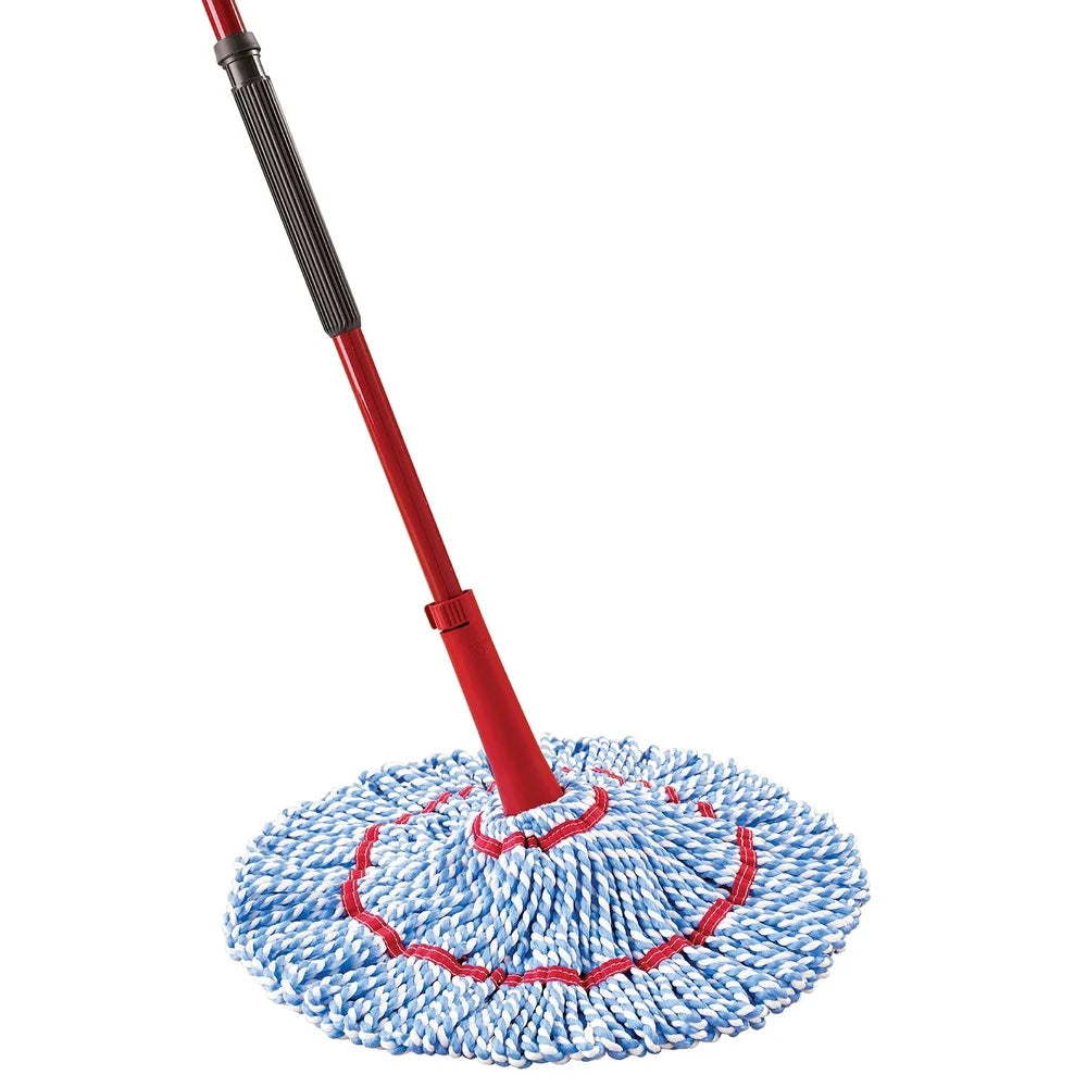 18-Inch Microfiber Mop with Twist Handle – Fast Cleaning, 99% Bacteria Removal, Extra-Large Reusable Mop Head