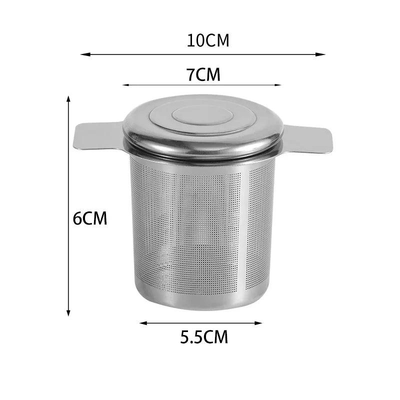 Stainless Steel Tea Strainer – Reusable Spice & Loose Leaf Tea Infuser