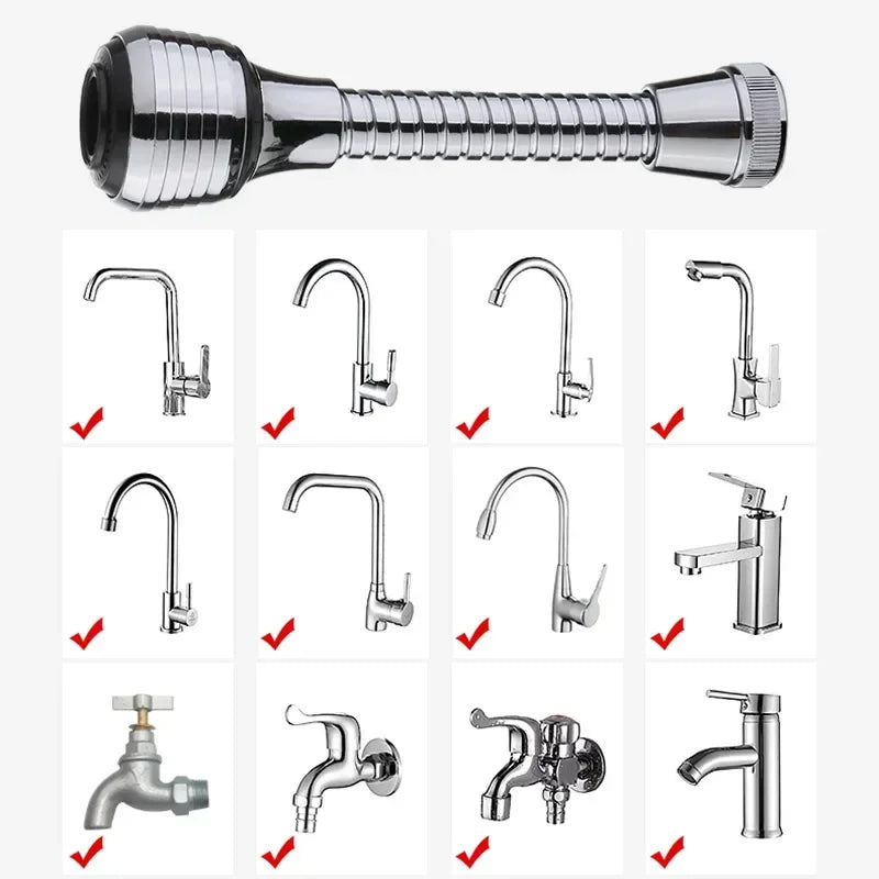 2-Mode High Pressure Water-Saving Kitchen & Bathroom Tap Adapter