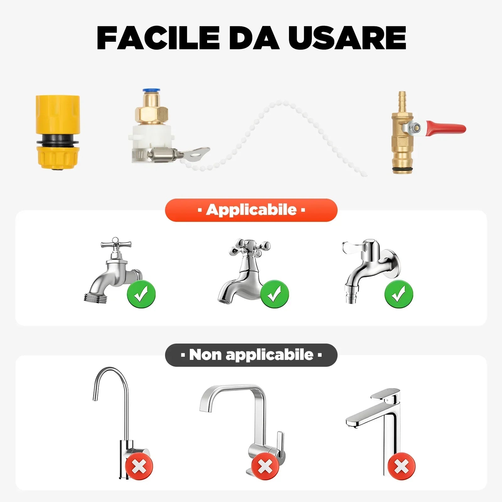 24.3ft Telescopic Window Cleaning Pole Kit with 65ft Water Hose