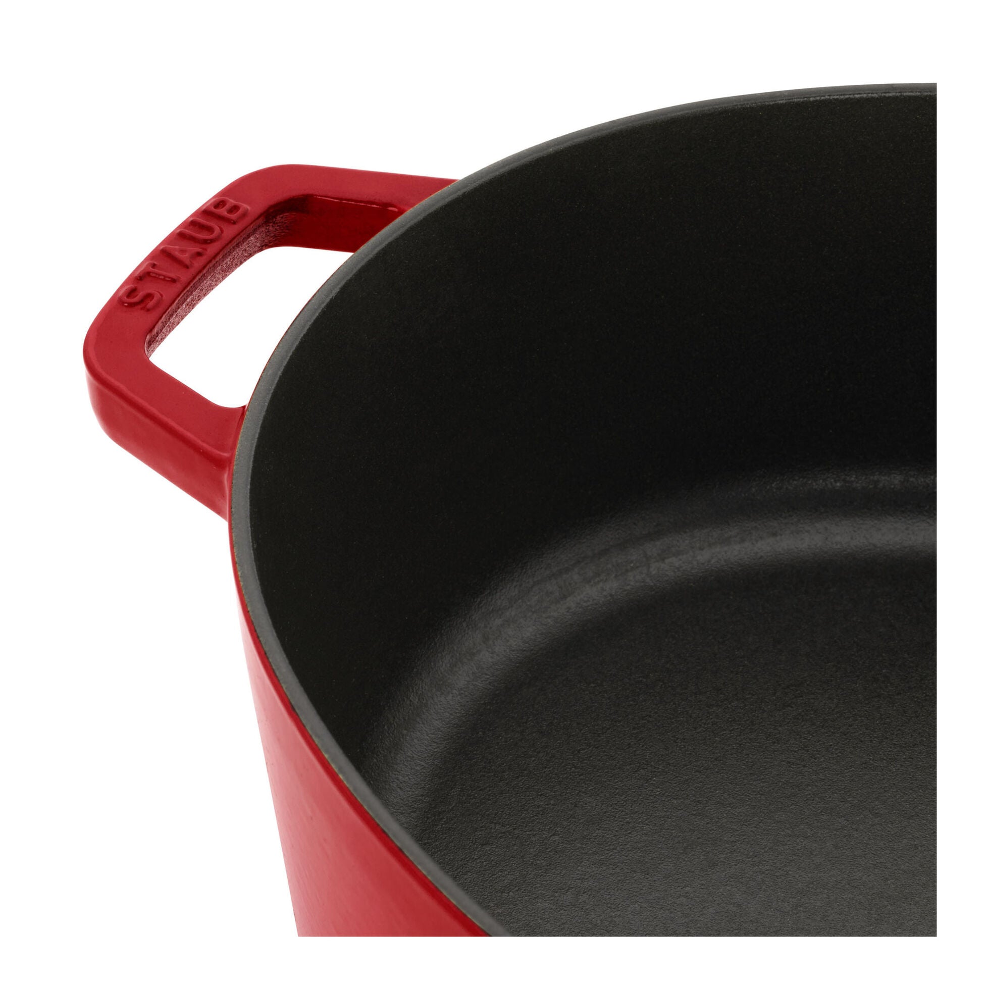 Staub Cast Iron 6.25-qt Wide Oval Dutch Oven - Cherry