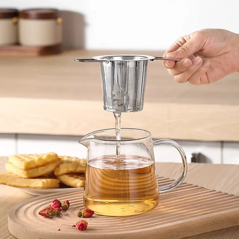 Stainless Steel Tea Strainer – Reusable Spice & Loose Leaf Tea Infuser