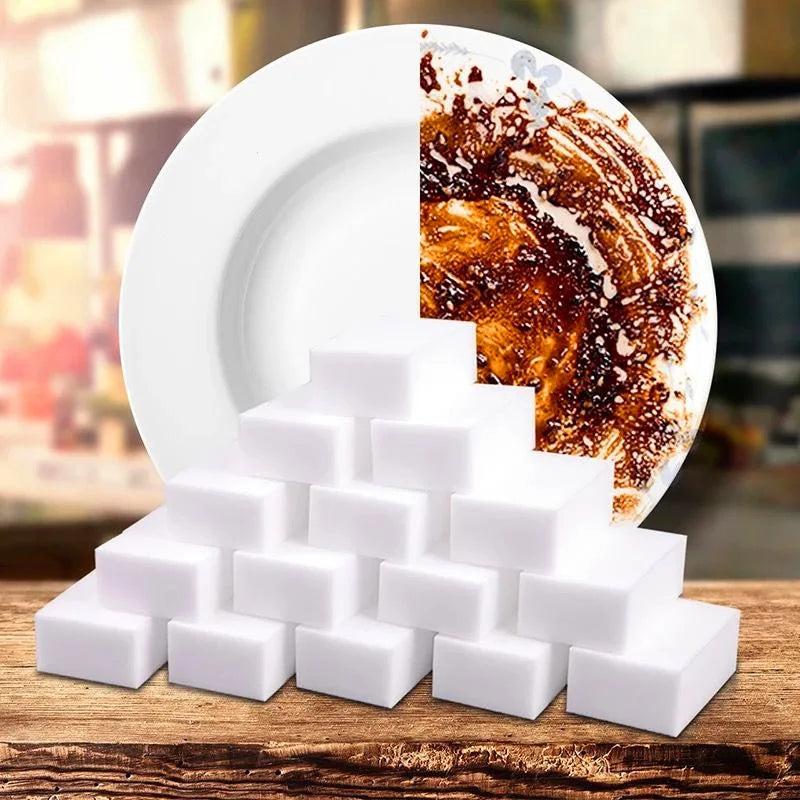 White Magic Sponge Eraser – 100x70x30mm Melamine Foam Cleaner