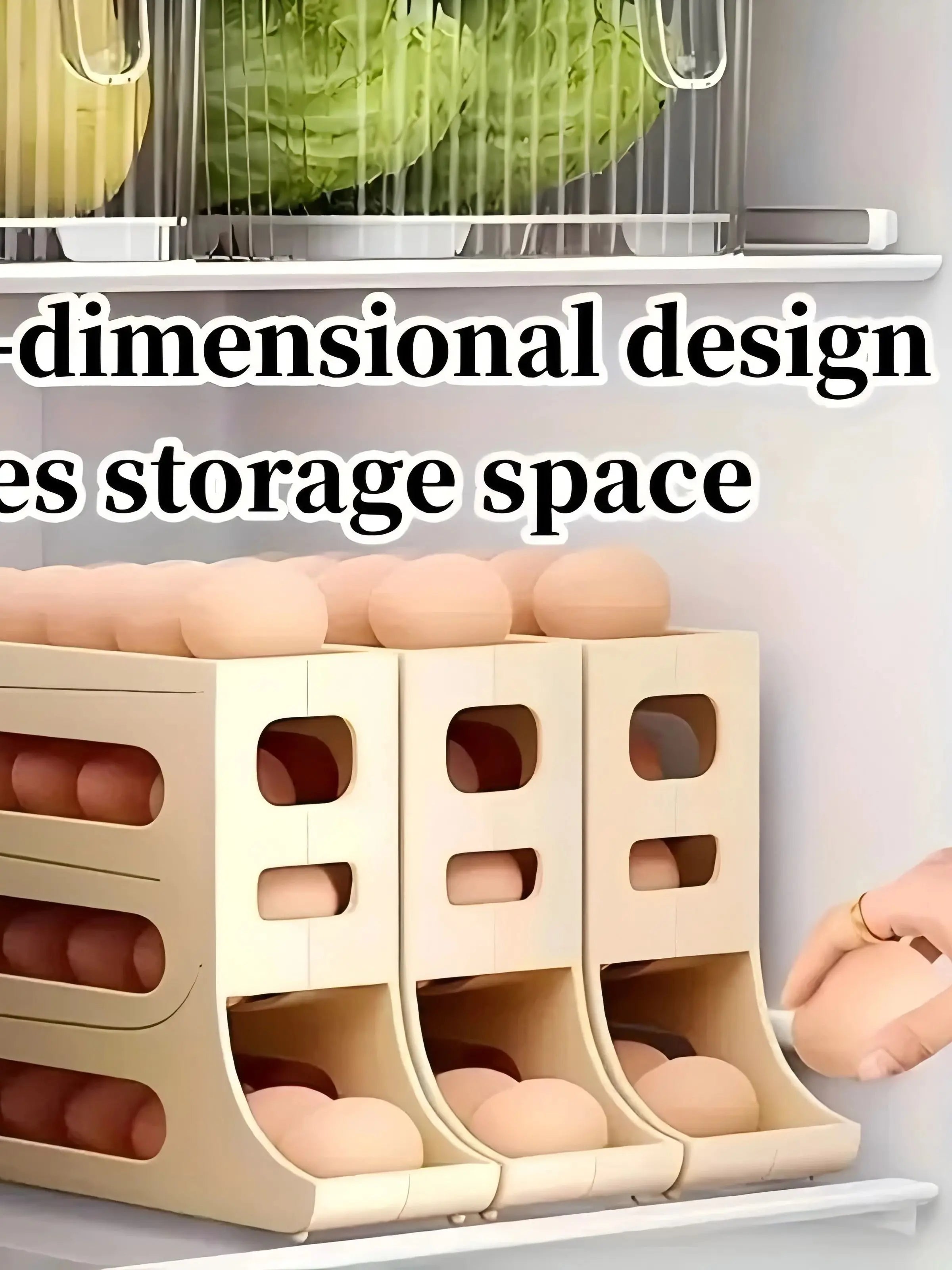 Automatic Egg Dispenser Storage Rack for 30 Eggs