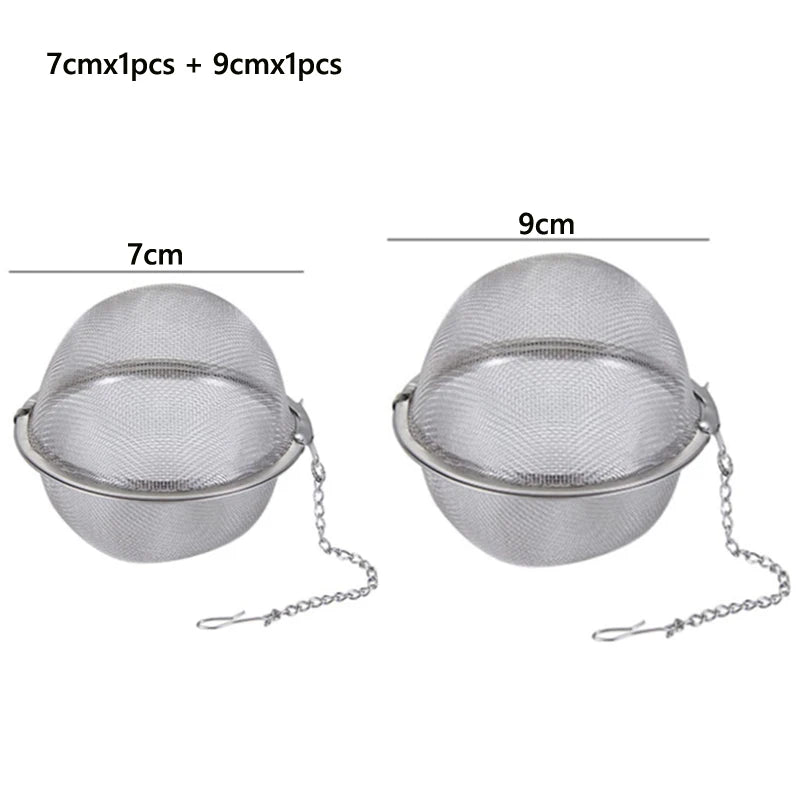 Stainless Steel Tea Infuser Ball – Mesh Loose Leaf Strainer with Locking Design