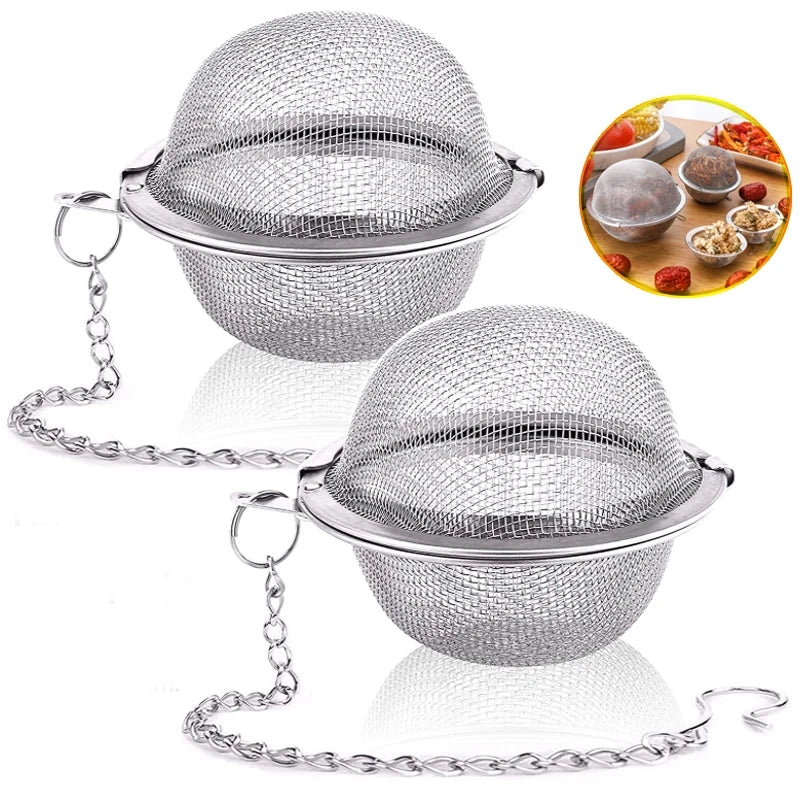 Stainless Steel Tea Infuser Ball – Mesh Loose Leaf Strainer with Locking Design