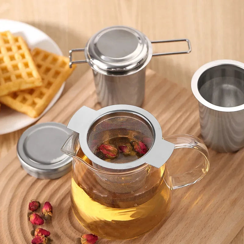 Stainless Steel Tea Strainer – Reusable Spice & Loose Leaf Tea Infuser